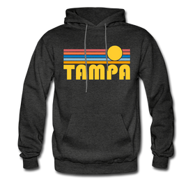 Tampa, Florida Hoodie - Retro Sunrise Tampa Hooded Sweatshirt