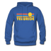 Telluride, Colorado Hoodie - Retro Sunrise Telluride Crewneck Hooded Sweatshirt - royal blue