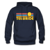 Telluride, Colorado Hoodie - Retro Sunrise Telluride Crewneck Hooded Sweatshirt - navy
