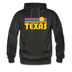 Texas Hoodie - Retro Sunrise Texas Crewneck Hooded Sweatshirt - charcoal gray