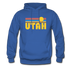 Utah Hoodie - Retro Sunrise Utah Crewneck Hooded Sweatshirt - royal blue