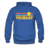 Vermont Hoodie - Retro Sunrise Vermont Crewneck Hooded Sweatshirt - royal blue