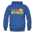 Wyoming Hoodie - Retro Sunrise Wyoming Crewneck Hooded Sweatshirt - royal blue