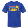 Alaska T-Shirt - Retro Sunrise Unisex Alaska T Shirt - royal blue
