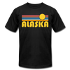 Alaska T-Shirt - Retro Sunrise Unisex Alaska T Shirt - black