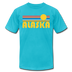 Alaska T-Shirt - Retro Sunrise Unisex Alaska T Shirt - turquoise