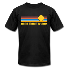 Anna Maria Island, Florida T-Shirt - Retro Sunrise Unisex Anna Maria Island T Shirt - black