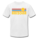 Arizona T-Shirt - Retro Sunrise Unisex Arizona T Shirt - white