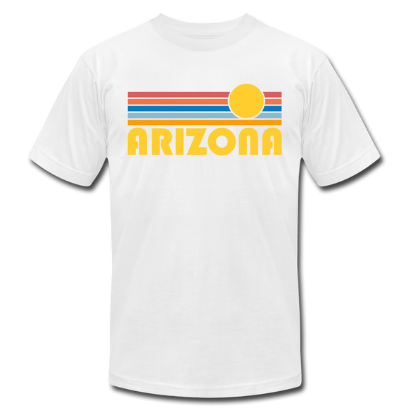 Arizona T-Shirt - Retro Sunrise Unisex Arizona T Shirt - white
