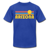 Arizona T-Shirt - Retro Sunrise Unisex Arizona T Shirt - royal blue