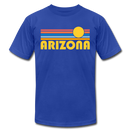 Arizona T-Shirt - Retro Sunrise Unisex Arizona T Shirt - royal blue