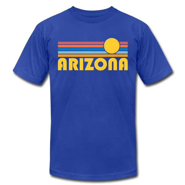 Arizona T-Shirt - Retro Sunrise Unisex Arizona T Shirt - royal blue