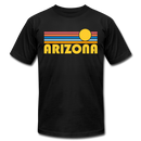 Arizona T-Shirt - Retro Sunrise Unisex Arizona T Shirt - black