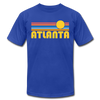 Atlanta, Georgia T-Shirt - Retro Sunrise Unisex Atlanta T Shirt - royal blue