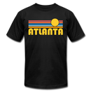 Atlanta, Georgia T-Shirt - Retro Sunrise Unisex Atlanta T Shirt - black