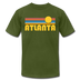 Atlanta, Georgia T-Shirt - Retro Sunrise Unisex Atlanta T Shirt - olive
