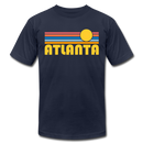 Atlanta, Georgia T-Shirt - Retro Sunrise Unisex Atlanta T Shirt - navy