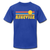 Asheville, North Carolina T-Shirt - Retro Sunrise Unisex Asheville T Shirt - royal blue