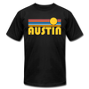 Austin, Texas T-Shirt - Retro Sunrise Unisex Austin T Shirt - black
