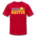 Austin, Texas T-Shirt - Retro Sunrise Unisex Austin T Shirt - red
