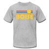 Boise, Idaho T-Shirt - Retro Sunrise Unisex Boise T Shirt - heather gray