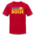 Boise, Idaho T-Shirt - Retro Sunrise Unisex Boise T Shirt - red