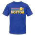 Boston, Massachusetts T-Shirt - Retro Sunrise Unisex Boston T Shirt - royal blue