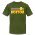 Boston, Massachusetts T-Shirt - Retro Sunrise Unisex Boston T Shirt - olive