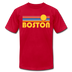 Boston, Massachusetts T-Shirt - Retro Sunrise Unisex Boston T Shirt - red