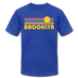 Brooklyn, New York T-Shirt - Retro Sunrise Unisex Brooklyn T Shirt - royal blue