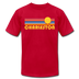 Charleston, South Carolina T-Shirt - Retro Sunrise Unisex Charleston T Shirt - red
