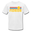 Florida T-Shirt - Retro Sunrise Unisex Florida T Shirt - white