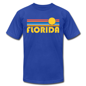 Florida T-Shirt - Retro Sunrise Unisex Florida T Shirt - royal blue