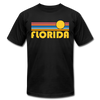 Florida T-Shirt - Retro Sunrise Unisex Florida T Shirt - black