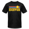Denver, Colorado T-Shirt - Retro Sunrise Unisex Denver T Shirt - black