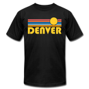 Denver, Colorado T-Shirt - Retro Sunrise Unisex Denver T Shirt - black