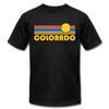 Colorado T-Shirt - Retro Sunrise Unisex Colorado T Shirt - black
