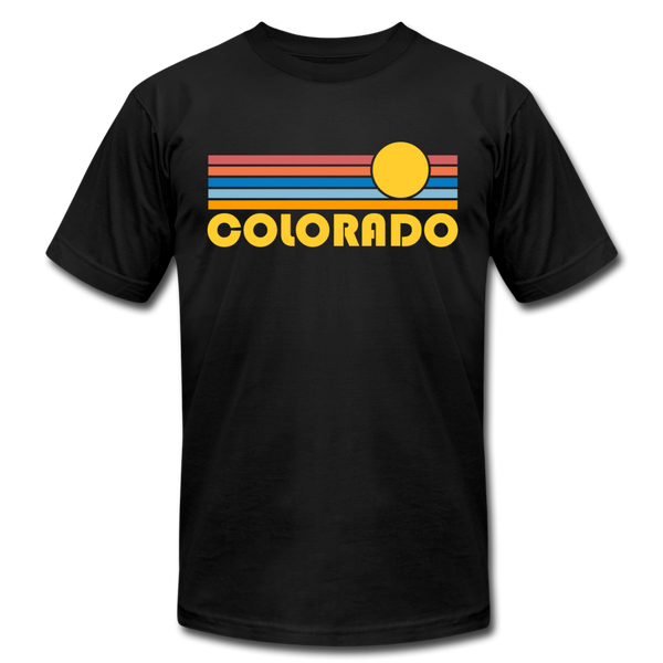 Colorado T-Shirt - Retro Sunrise Unisex Colorado T Shirt - black