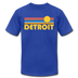 Detroit, Michigan T-Shirt - Retro Sunrise Unisex Detroit T Shirt - royal blue