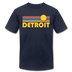 Detroit, Michigan T-Shirt - Retro Sunrise Unisex Detroit T Shirt - navy