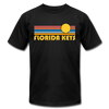 Florida Keys, Florida T-Shirt - Retro Sunrise Unisex Florida Keys T Shirt - black