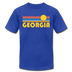 Georgia T-Shirt - Retro Sunrise Unisex Georgia T Shirt - royal blue