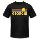 Georgia T-Shirt - Retro Sunrise Unisex Georgia T Shirt - black