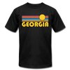 Georgia T-Shirt - Retro Sunrise Unisex Georgia T Shirt - black