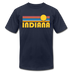 Indiana T-Shirt - Retro Sunrise Unisex Indiana T Shirt - navy