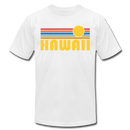 Hawaii T-Shirt - Retro Sunrise Unisex Hawaii T Shirt - white