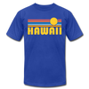 Hawaii T-Shirt - Retro Sunrise Unisex Hawaii T Shirt - royal blue