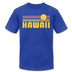 Hawaii T-Shirt - Retro Sunrise Unisex Hawaii T Shirt - royal blue