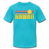Hawaii T-Shirt - Retro Sunrise Unisex Hawaii T Shirt - turquoise