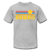 Hawaii T-Shirt - Retro Sunrise Unisex Hawaii T Shirt - heather gray